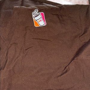 dunkin’ donuts brown apron